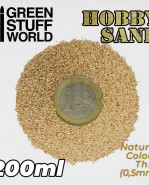 Hobby piesok, drobný: 0,5 mm, prírodný - 200 ml